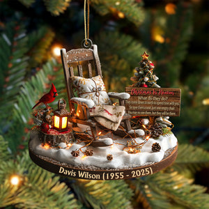 Christmas In Heaven - Personalized Memorial Custom Shaped Acrylic Ornament