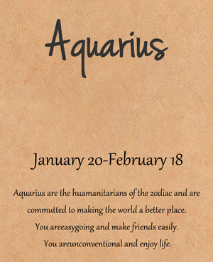 Natural Stone Hand Woven Bracelet With Twelve Constellations Paper Card