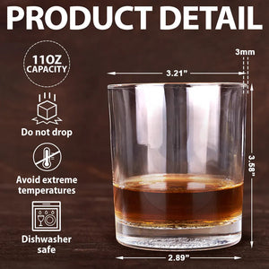 Our First Father's Day Together - Personalized Engraved Whiskey Glass