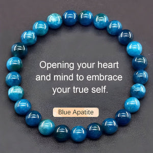 Natural Stone Agate Crystal Beaded Bracelet, Tiger Eye Stone Bracelet