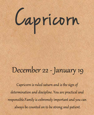 Natural Stone Hand Woven Bracelet With Twelve Constellations Paper Card