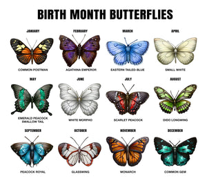 Goodbyes Are Not Forever Butterfly Birth Month - Personalized 2-Layered Mix Ornament