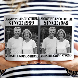 Vintage Annoying Each Other Since - Personalized Mug