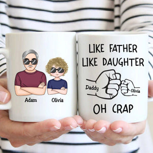 Dad & Daughter Bond Mug - Personalized Fist Bump Gift