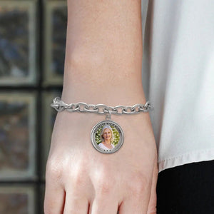I'm Always With You - Memorial Personalized Photo Charm Bracelet