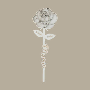 Personalized Double layer Eternal Wooden Flowers For Family