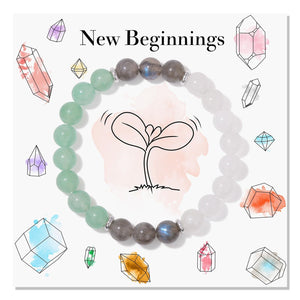 New Beginnings - Natural Stone Healing Encourage Bracelet