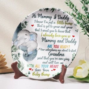Our Adventures Are About To Start - Personalized Ceramic Plate
