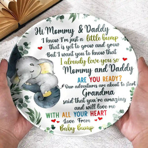 Our Adventures Are About To Start - Personalized Ceramic Plate