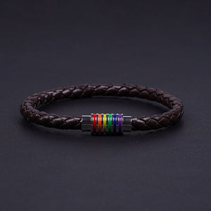Pride Day - Rainbow Coloured Clasp Magnetic Bracelet