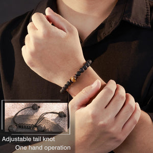 Hand Woven Bracelet With Gift Card, Healing Crystal Bracelet Mother's Day Gift