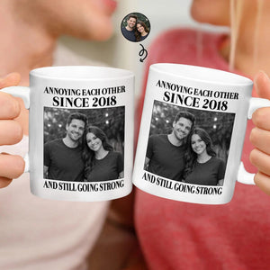 Vintage Annoying Each Other Since - Personalized Mug