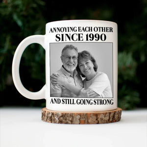 Vintage Annoying Each Other Since - Personalized Mug
