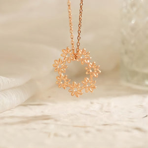 Personalized Birth Flower Necklace Gift For Family/Mom/Friend/Sister