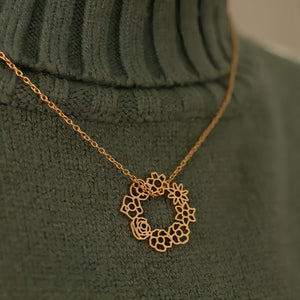 Personalized Birth Flower Necklace Gift For Family/Mom/Friend/Sister