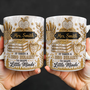 Teacher Gift – Personalized "Teach, Inspire, Encourage" Coffee Mug