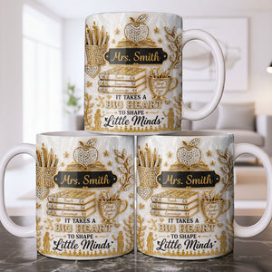 Teacher Gift – Personalized "Teach, Inspire, Encourage" Coffee Mug