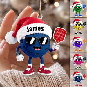 Custom Pickleball Christmas Ornament 2026 โ Personalized Gift For Pickleball Players & Sports Fans