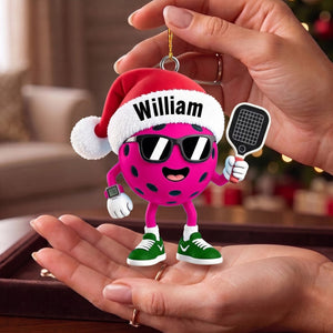 Custom Pickleball Christmas Ornament 2026 โ Personalized Gift For Pickleball Players & Sports Fans