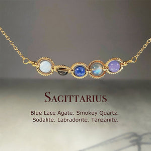 Zodiac Necklace Natural Astrology Jewelry Gift