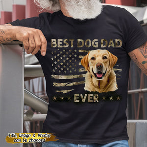 Custom Photo Ultimate Dog Dad - Pet Personalized Custom Unisex T-shirt - Father's Day Gift
