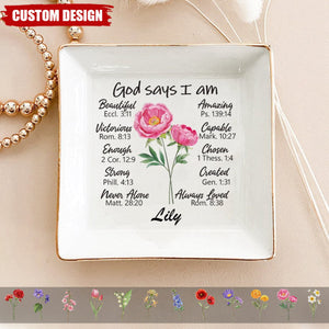 A Friend Is Like A Flower - Bestie Personalized Jewelry Dish