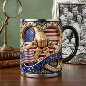 Personalized "Love You, Dad" Magic Mug – America 250th Anniversary | Gift For Dad