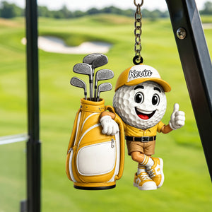 Golf Player Keychain โ Personalized Gift For Golf Lovers