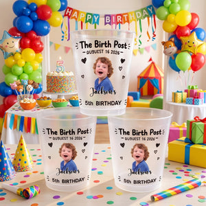 The Birth Post Birthday - Personalized Frosted Cups