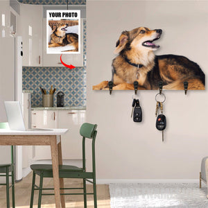 Personalized Portrait Family Key Hook Holder Gift For Pet Lover