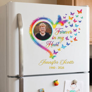 Memorial Gift For Loss Of Loved One โ Personalized Decal "Forever In My Heart"