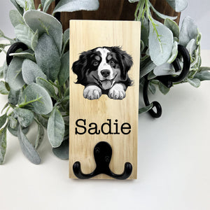 Personalised Dog Lead Hook Hanger, Dog Gift, Pet Presant