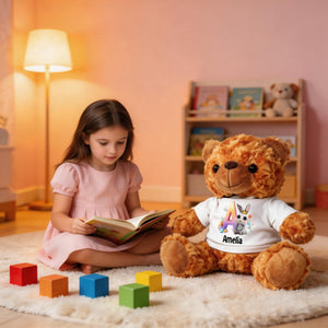 Easter Joy And Blessings From Above - Personalized Litter Bear Plush For Easter