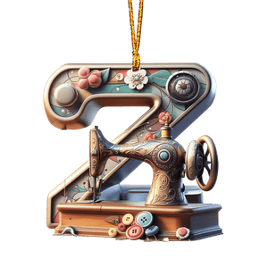 Beautiful Sewing Letter Shaped Ornament