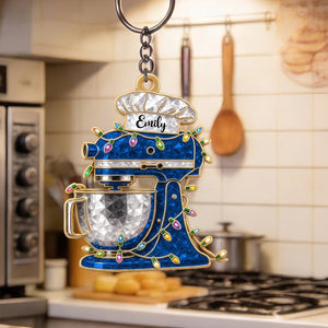 Personalized Cream Mixer Baking Ornament โ Custom Kitchen Christmas Keepsake
