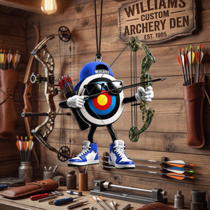 Custom Archery Hanging Ornament – Personalized Gift For Archers & Bowhunters