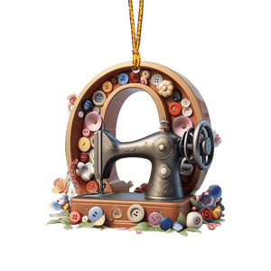 Beautiful Sewing Letter Shaped Ornament