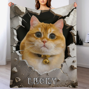 Custom Dog Blanket Personalized Wall Breaking Pet Throw