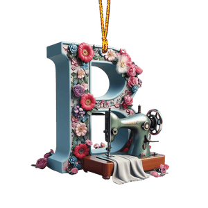 Beautiful Sewing Letter Shaped Ornament