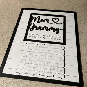 You are the Piece That Holds Us Together-Personalized Puzzle Plaque