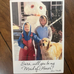 Personalized Photo Puzzle Gift For Family