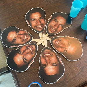 Personalized Heads Face Mask Party Decoration
