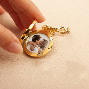 Personalized Photo Wedding Lapel Pin, Bridal Bouquet Charm Pendant