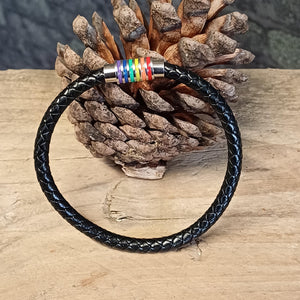 Pride Day - Rainbow Coloured Clasp Magnetic Bracelet