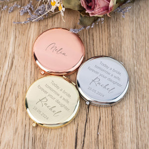 Personalized Custom Text Compact Mirror