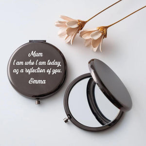 Personalized Custom Text Compact Mirror