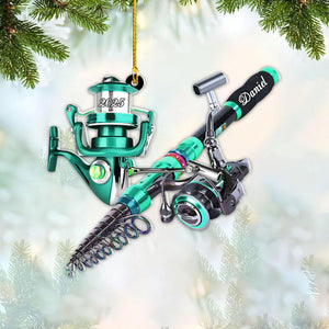 Custom Fishing - Personalized Acrylic Ornament For Fishing Man