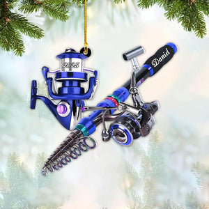 Custom Fishing - Personalized Acrylic Ornament For Fishing Man