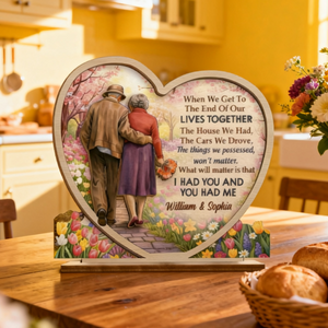 Love Looks Good On Us - Personalized Wooden Plaque Gifts For Husband And Wife