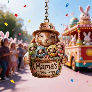 Easter Eggs Keychain - Personalized Gifts For Mom,Grandma Keychain